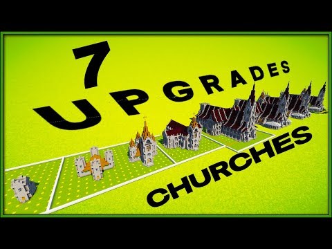 andyisyoda - 7 Minecraft 5x5 Church Upgrades Speedbuild Timelapse