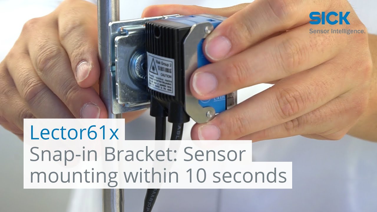 Lector61x snap-in mounting done in seconds | SICK AG