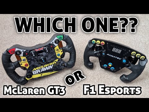 Fanatec F1 Esports v Mclaren GT3 Wheel Which One to Get?