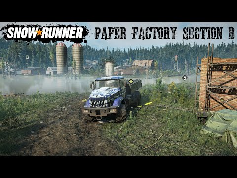 Paper Factory Section B The Last Of The Bricks Black Badger Lake Phase 3 Snowrunner Wisconsin DLC
