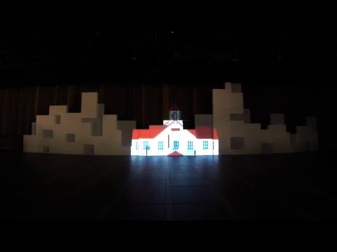 チーム　パセリ：　paseo25周年企画「学生たちによるプロジェクションマッピング」