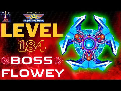 Galaxy Attack Alien Shooter Level 184 | BOSS 46 Flowey | ZAMBARIO GAMERS