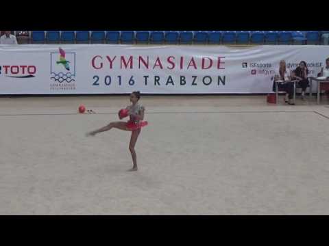 Ecem Cankaya ball Gymnasiade 2016 Trabzon