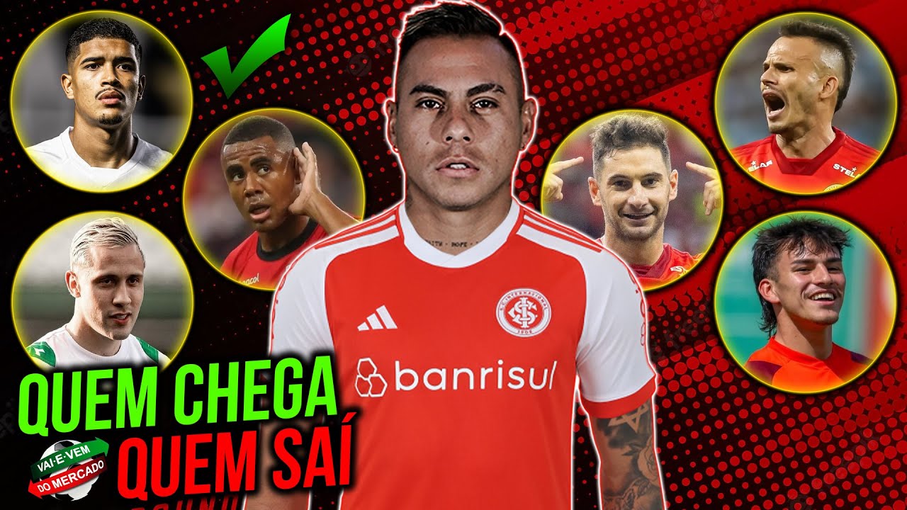 QUEM CHEGA E QUEM SAÍ DO INTERNACIONAL EM 2025 | 07 JOGADORES DE SAÍDA | 12 REFORÇOS PARA 2025