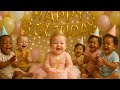 Happy Birthday Song Cute Baby Dance Party Fun Birthday Song For Kids KikuChaCha