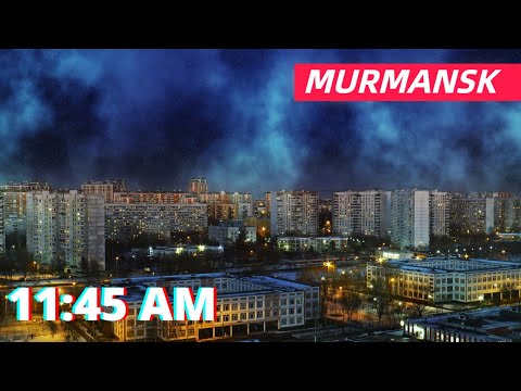The Polar Night in the Russian North, Murmansk 🇷🇺