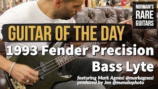 Video thumbnail for Guitar of the Day: 1993 Fender Precision Bass Lyte | Norman's Rare Guitars by Normans Rare Guitars