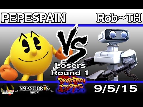 Densetsu Fighters -  PEPESPAIN (PAC-MAN) vs Rob~TH (R.O.B.) - Losers Round 1