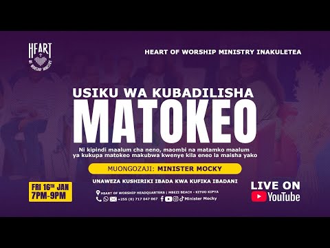USIKU WA KUBADILISHA MATOKEO | 16 JANUARI 2026