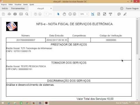 Projeto T2Ti ERP 2.0 - Java WEB - NFS-e - Nota Fiscal de Serviços Eletrônica