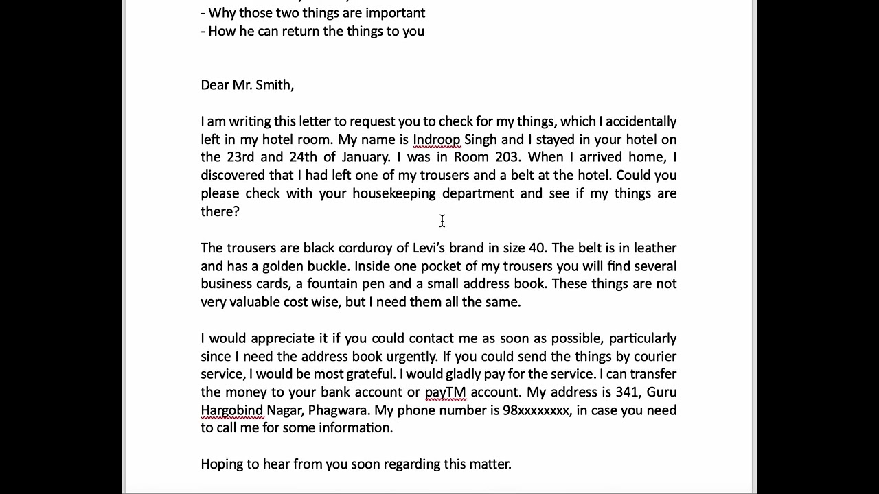 IELTS GT Letters Class 1 of 3