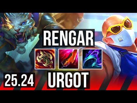 RENGAR vs URGOT (TOP) | KR Master | 25.24