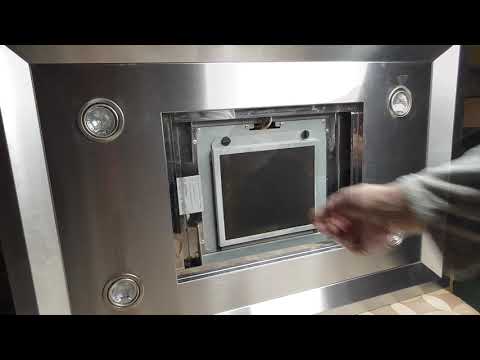 Gutmann Dunsabzugshaube untere Frontplatte demontieren ganz einfach DIY wenn man weiss wie es geht