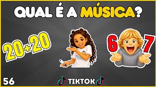 🎵 ADIVINHE A MÚSICA DO TIKTOK COM EMOJIS! Você consegue acertar todas? 😱