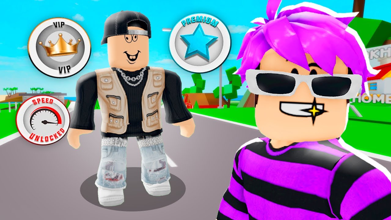 MEU AMIGO SEM ROBUX COMPROU TODAS AS GAMEPASS do BROOKHAVEN!