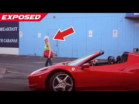 Gold digger prank - Ferrari edition