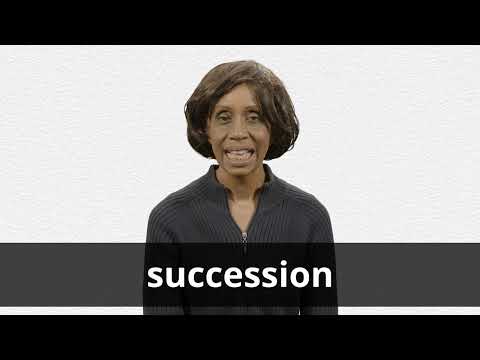 SUCCESSION definition and meaning | Collins English Dictionary