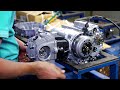 70cc Galaxy Motorcycle Engine Assembling Process In A Factory