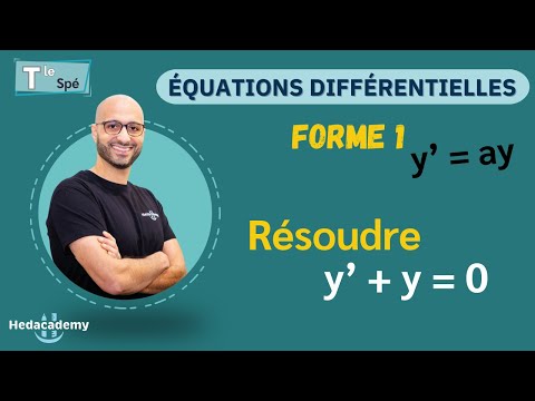 DIFFERENTIAL EQUATIONS y' = ay - Term Spé Maths