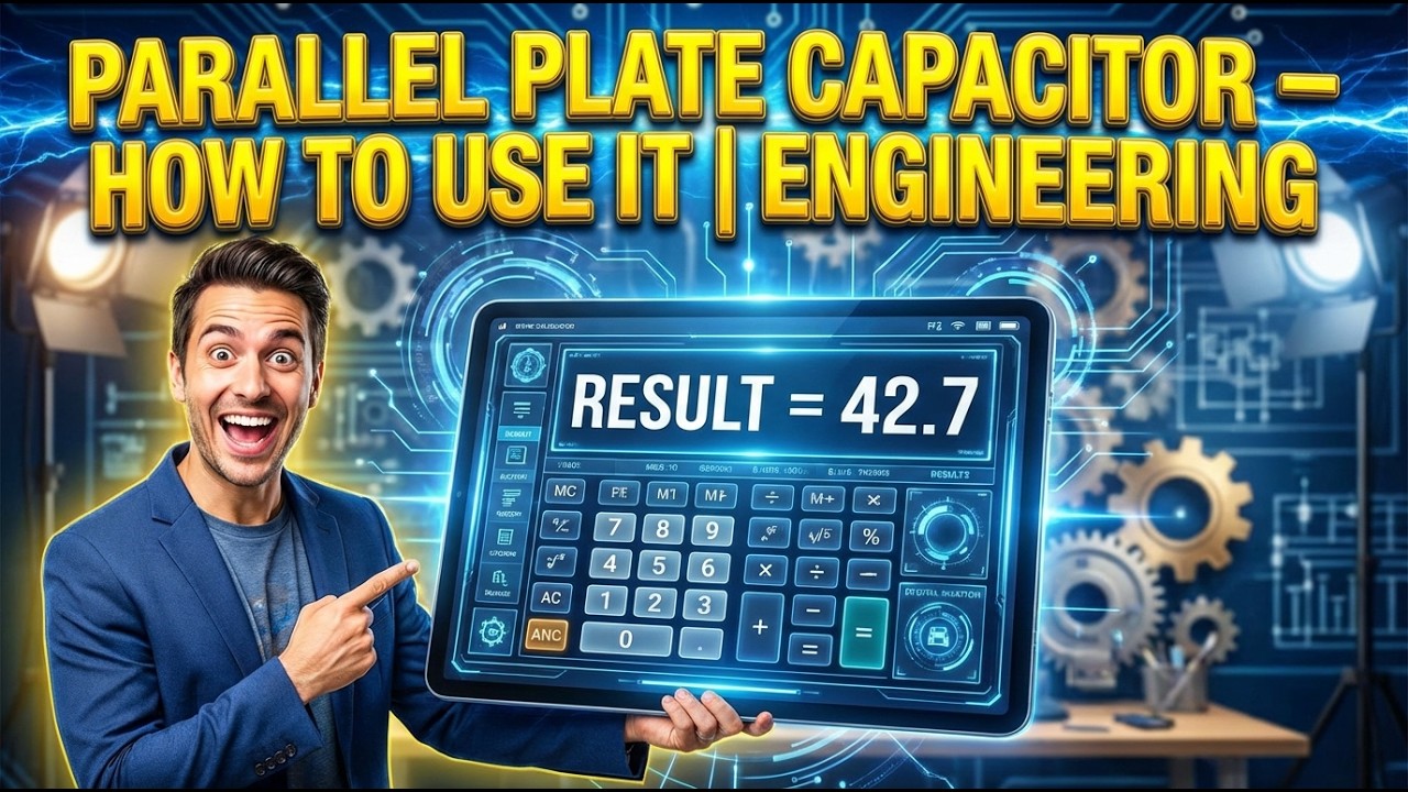 Parallel Plate Capacitor Interactive Calculator