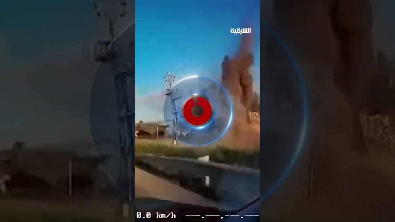 فيديو | سقوط صاروخ على محطة أقمار صناعية في إسرائيل