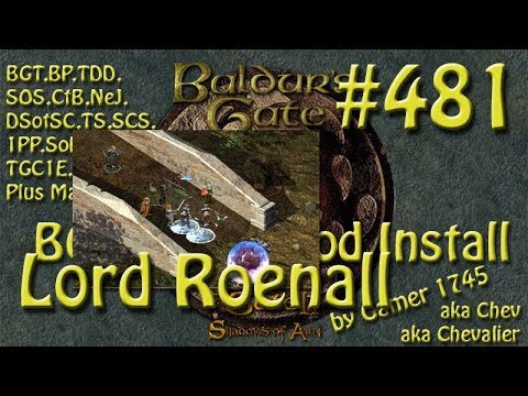 Let's Play Baldur's Gate Trilogy Mega Mod Part 481 - Battling Lord Roenall