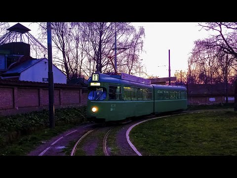 Night tram ride in Belgrade