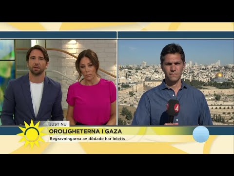 Kraftiga protester: ”Många har kritiserat Israel för övervåld”  - Nyhetsmorgon (TV4)