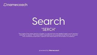 How to Pronounce Search