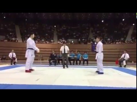 The 16th All Japan JKS Karate do Championships MALE KUMITE FINAL WATANABE VS KAGAWA