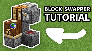 How to Build a Block Swapper in Minecraft. *EASY*
