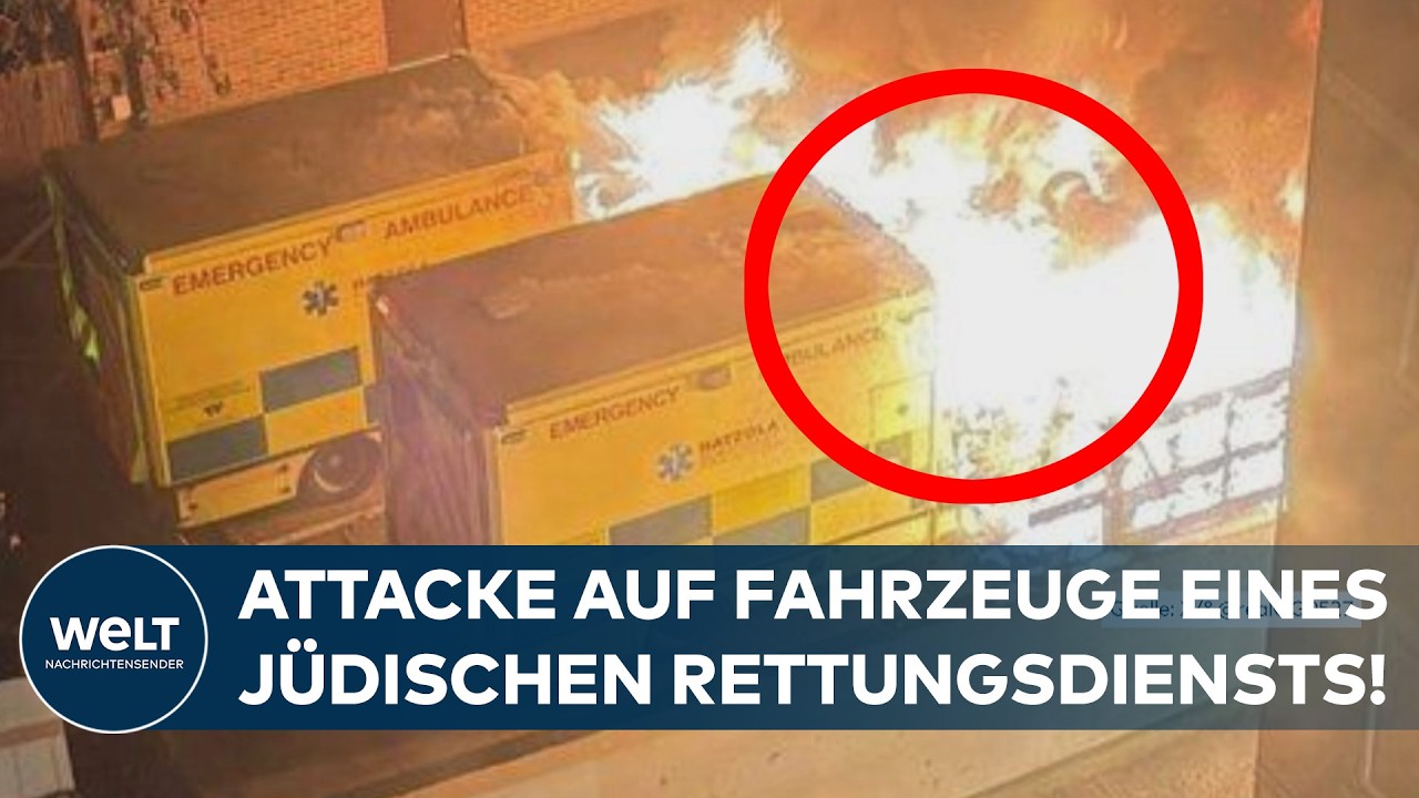 BRANDANSCHLAG IN LONDON: Polizei ermittelt nach Feuer eines jüdischen Rettungsdienstes!