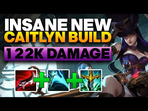 3,300 DAMAGE CRIT?? LETHALITY CAITLYN IS INSANE - Caitlyn ADC Gameplay