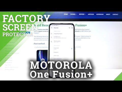 How to Add Fingerprint on Motorola One Fusion+ | Screen Procetion