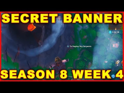 Fortnite Secret Banner Location (SEASON 8 WEEK 4 CHALLENGE)