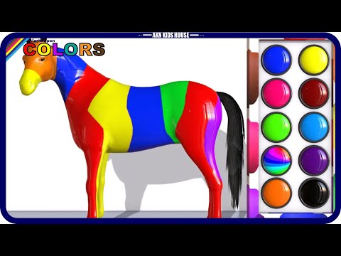 Colorful Horse Coloring | Akn Kids House