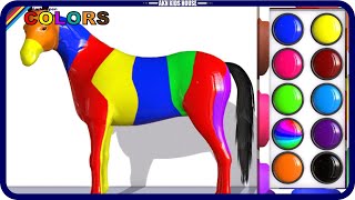 Colorful Horse Coloring | Akn Kids House