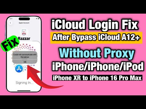 Fix iCloud Login Error After Bypass iCloud A12+ iPhone XR to iPhone 16 Pro Max Without Proxy