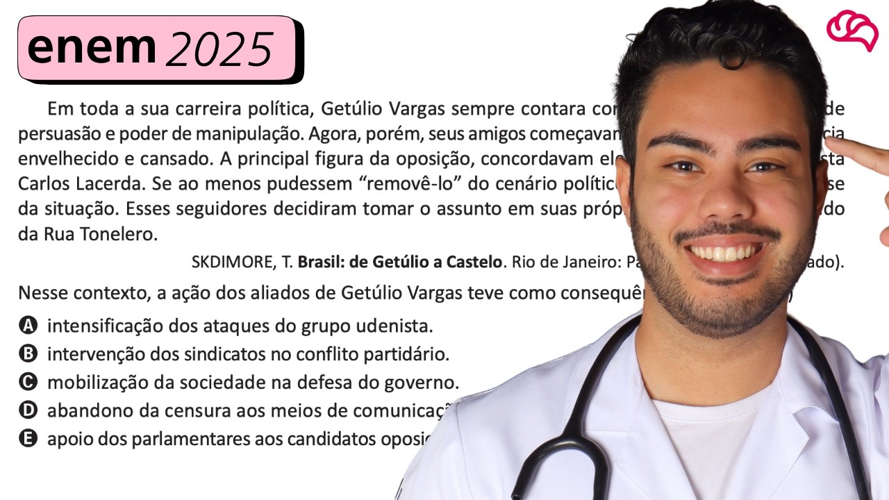 Resolução em Vídeo — Questão 64 ENEM 2025