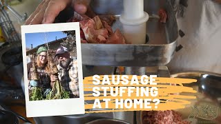 How To Stuff Sausage Casing And Tie Sausages