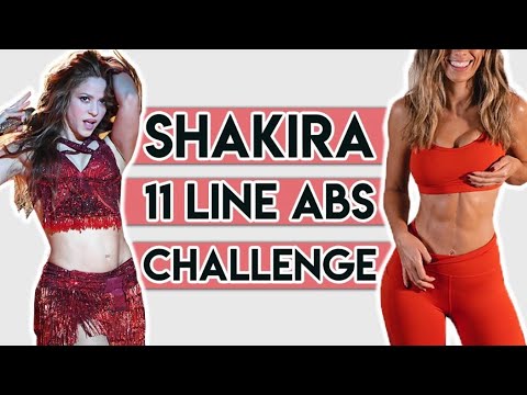 Shakira Super Bowl | 11 Line Abs Challenge | 30 Days