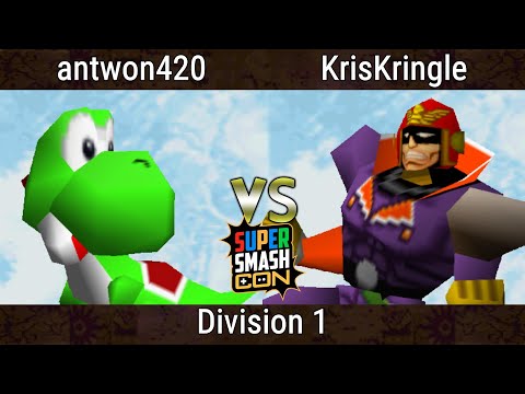 SSC 2023 - antwon420 (Yoshi) Vs. KrisKringle (Captain Falcon) Smash Bros - SSB64