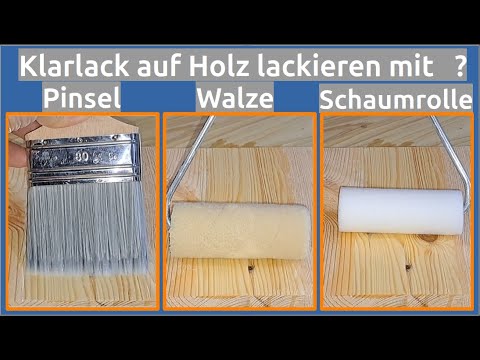 Clear varnish on wood: correct technique and painting errors