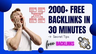How to Build Free Backlinks Without Paying for Them | Free backlinks generator tool | Free Backlinks