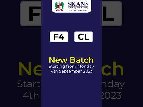 Our new classes are here to guide you in the world of finance and accounting #acca #learning #skans