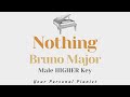 Nothing - Bruno Major (Original Key Karaoke) - Piano Instrumental Cover with Lyrics