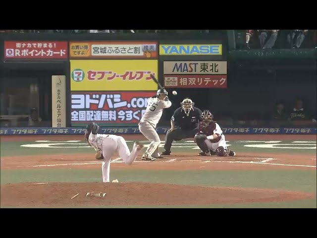 【7回表】バファローズ・T-岡田10号ソロ!! 98キロのカーブ捉えライトスタンドへ!! 2015/9/1 E-Bs
