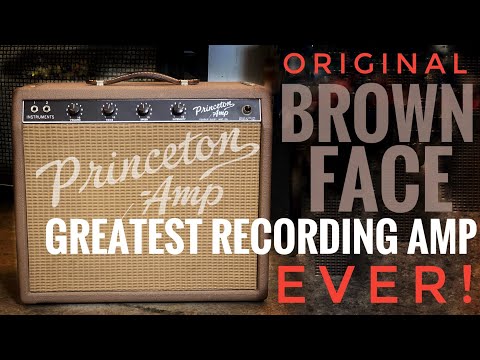 The Greatest Guitar Amp for Recording EVER! Original Fender BROWNFACE PRINCETON!