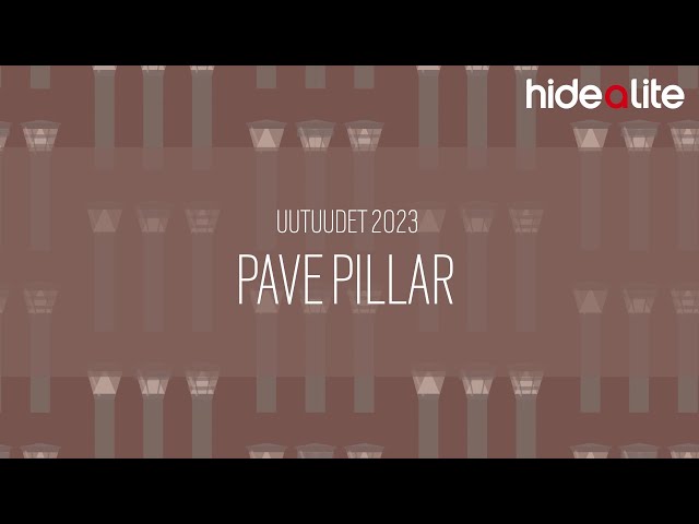 hide-a-lite Pollariv. pave pillar ip65 ik10 1250lm 3k/4k gr