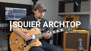 Video thumbnail for 3 Minute Demo: Squier X155 (Hollowbody Archtop) by Cody Jung